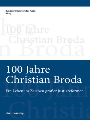 cover image of 100 Jahre Christian Broda